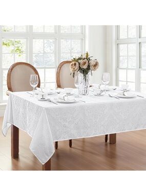 Elrene Home Fashions Caiden Elegance Damask Waterproof sz 60”x84” NEW